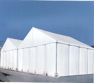 Grands bâtiments provisoires ignifuges de tente, tente blanche d'événement de chapiteau de tissu de PVC