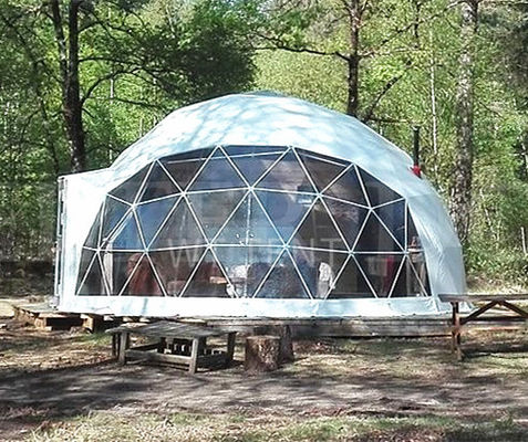 le PVC de diamètre de 15m a enduit la tente claire de dôme de sphère de tente de dôme géodésique