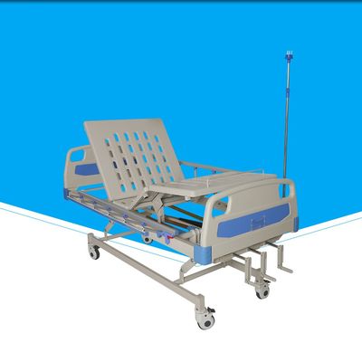 500 - lit d'hôpital de Portable de 780mm, lit réglable manuel pliable avec IV le support