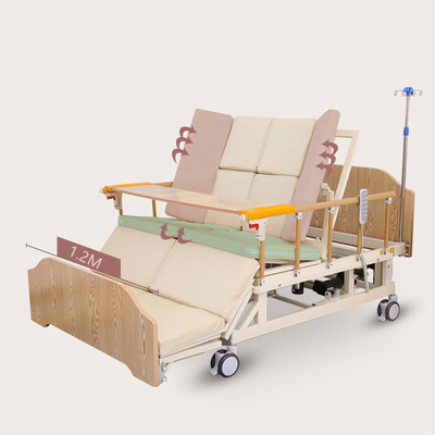 Le lit intelligent multifonctionnel de patient hospitalisé s'est élargi avec retournent les rails latéraux