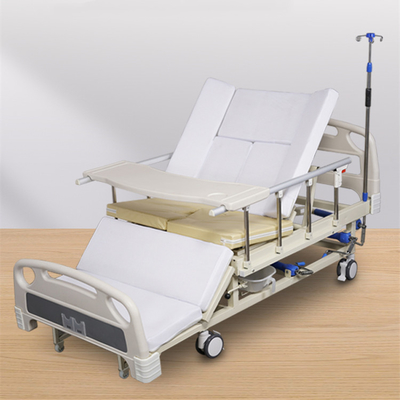 Lit d'hôpital réglable de rotation d'ascenseur de paralysie de lit manuel à la maison d'hôpital