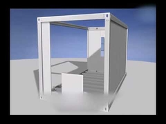 le conteneur d'expédition mobile de 2.5mm abrite le cadre imperméable ignifuge