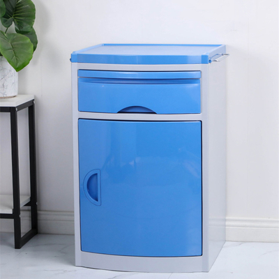 Casier en acier durable de chevet d'hôpital médical de la table H760*W480*D460MM avec le support de serviette